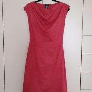 BCBG Red Cowl Neck Dress